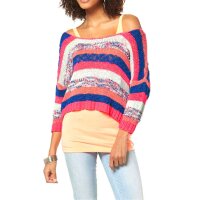 Marken-Streifenpullover, bunt