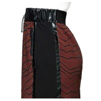 Skirt, red brown - black