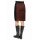 Skirt, red brown - black