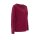 Sweater with silk and lace, dark red