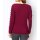 Sweater with silk and lace, dark red