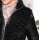Jacket with weave fur, black