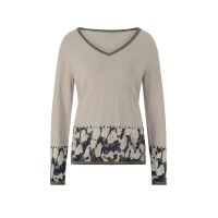 Designer-Pullover m. Schmucksteinchen, sand-khaki