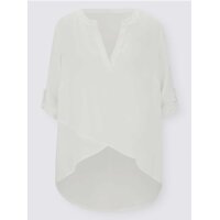 Designer-Longbluse, weiß