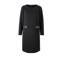 Designer-Jerseykleid, schwarz