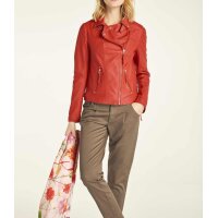 Leather jacket, orange