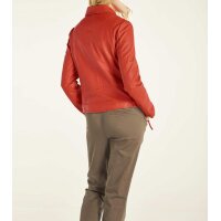 Lammnappalederjacke, orange