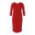 Dress with ruchings, red