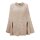 Strickponcho m. Lurex, beige