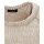 Strickponcho m. Lurex, beige
