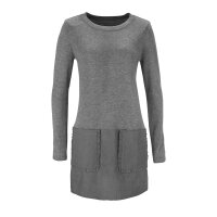 Sweter z łatką, szary