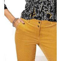 Cord stretch trousers, ochre