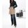 Patchwork-Trenchcoat mit Leder, bunt