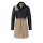 Patchwork-Trenchcoat mit Leder, bunt