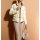 Marken-Steppjacke m. Fellimitat, sand