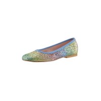 Ballerina flat with glitter look, multicolour