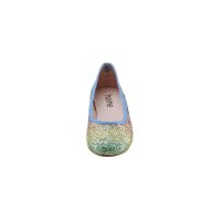 Ballerina flat with glitter look, multicolour