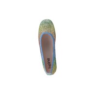 Ballerina flat with glitter look, multicolour