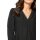 Bluzka jedwabna z koronką w kształcie łuku, czarna