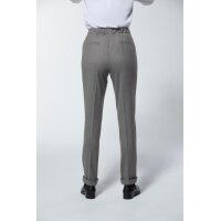 Schurwolle-Stretchhose, grau-melange