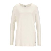 Damen-Pullover m. Loopschal, creme