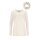 Damen-Pullover m. Loopschal, creme