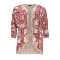 Kimono švarkas su blizgučiais, smėlio raudonumo