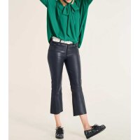 7/8-Lammnappalederhose, marine