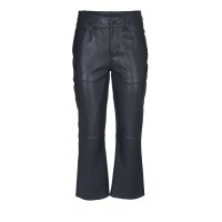 7/8-Lammnappalederhose, marine