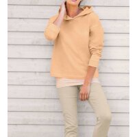 Sweatshirt with hood, apricot