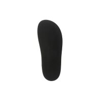 Braid look mule with metalic trim, black-golden coloured