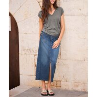 Braid look mule with metalic trim, black-golden coloured