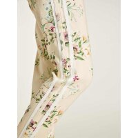Jersey print trousers, beige-multicolour
