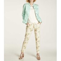 Jersey print trousers, beige-multicolour