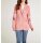 Velvet blazer with embroidery, rosé