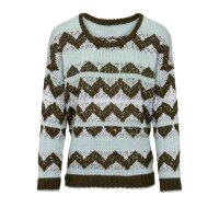 Sweater, olive-multicolour