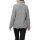 Structured knit sweater with turtleneck, stone grey