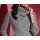 Structured knit sweater with turtleneck, stone grey