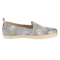 Slipper, beige-grau-hellblau