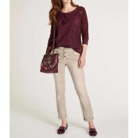 Shirt with lace, bordeaux