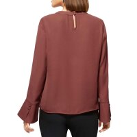 Bluse m. Cut-Out, rotbraun