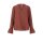 Bluse m. Cut-Out, rotbraun