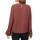 Bluse m. Cut-Out, rotbraun