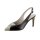 Cowhide nappa leather sling pumps, black-beige