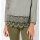 Designer-Bluse m. Spitze, schilf