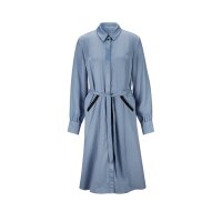 Shirt blouse dress, blue