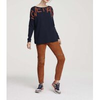 Ziegenvelourslederhose m. Reißverschluss, terracotta