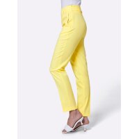 Lyocell creased trousers, lemon