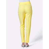 Lyocell creased trousers, lemon