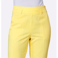 Lyocell creased trousers, lemon